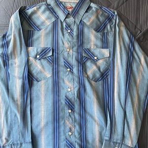 Wrangler Western Shirt Mens Size Large